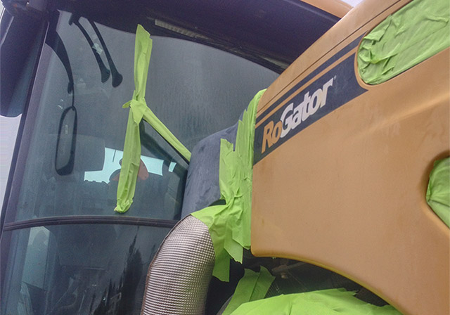 Professional agricultural equipment detailing examples